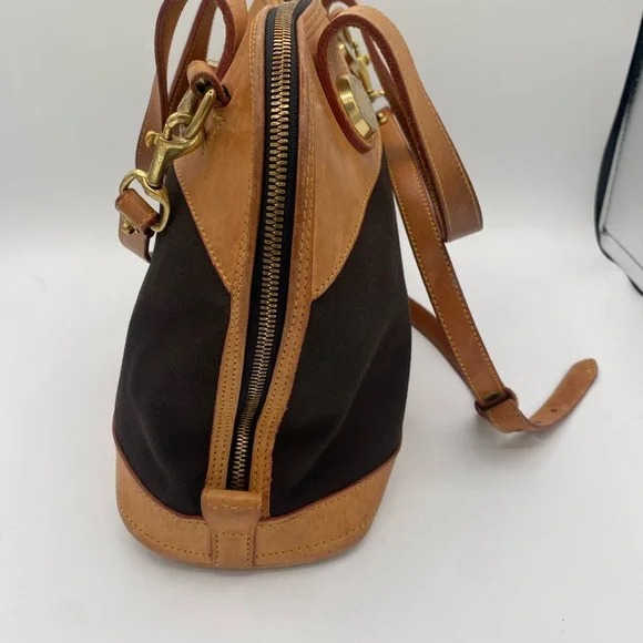 Dooney & Bourke Tan and Black Satchel - Picture 2 of 12